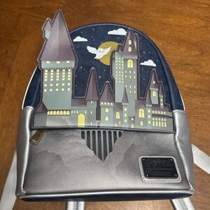 Loungefly Hogwarts Castle Backpack in Blue and Silver